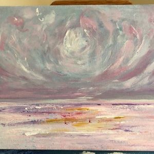 Original Acrylic Painting- Abstract Ocean Scape